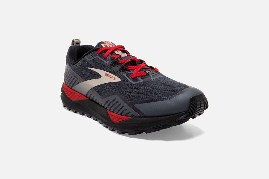 Brooks Israel Cascadia 15 GTX Trail Running Shoes Mens - Black/Red - OCF-284960